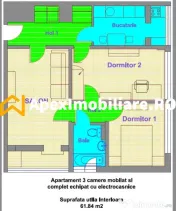Apartament 3 camere de inchiriat Giurgiului București | Ape