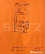Apartament 2 camere, 48 mp, zona Podu Ros
