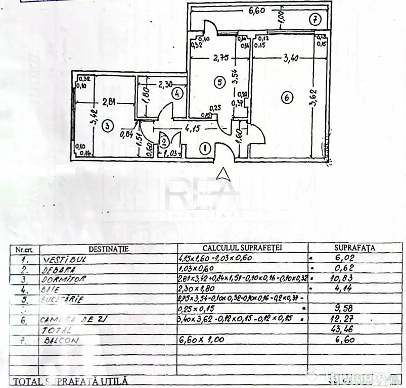 Spațiu comercial Piața Iancului, inst. schimb., an 1981, m