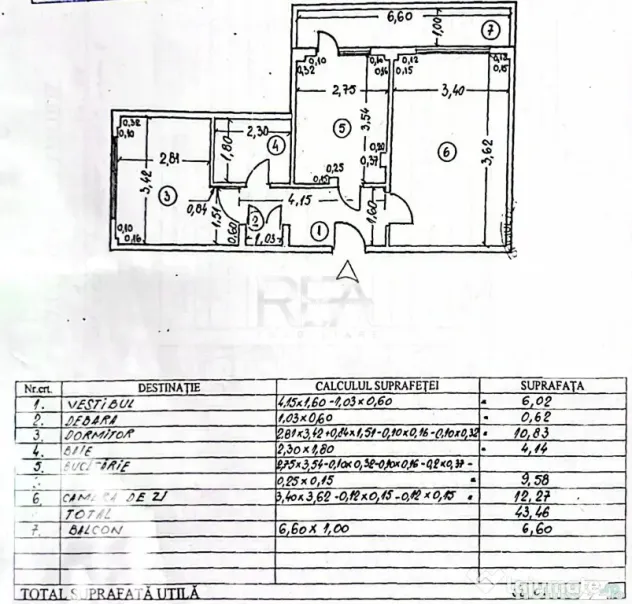 Spațiu comercial Piața Iancului, inst. schimb., an 1981, m