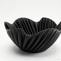 Bol Decorativ cu Design Ondulat 15cm Imprimare 3D 