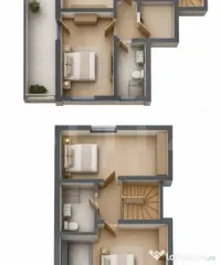 Apartament cu 4 camere și terasă de 18,25 mp, 111,94 mp to 