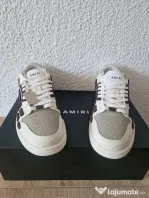 Adidași Amiri Skeleton White &Brown Patch