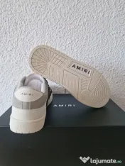 Adidași Amiri Skeleton White &Brown Patch 