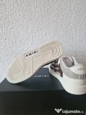 Adidași Amiri Skeleton White &Brown Patch 