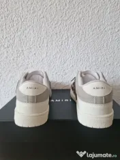 Adidași Amiri Skeleton White &Brown Patch 