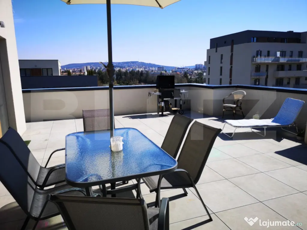 Penthouse cu terasa panoramica, 80 mp, zona Libertatii - Mau