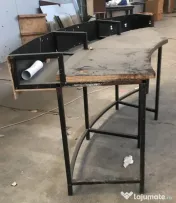 Mobilier gradina, bar, terasa, granit. plexilgas, picioare masa