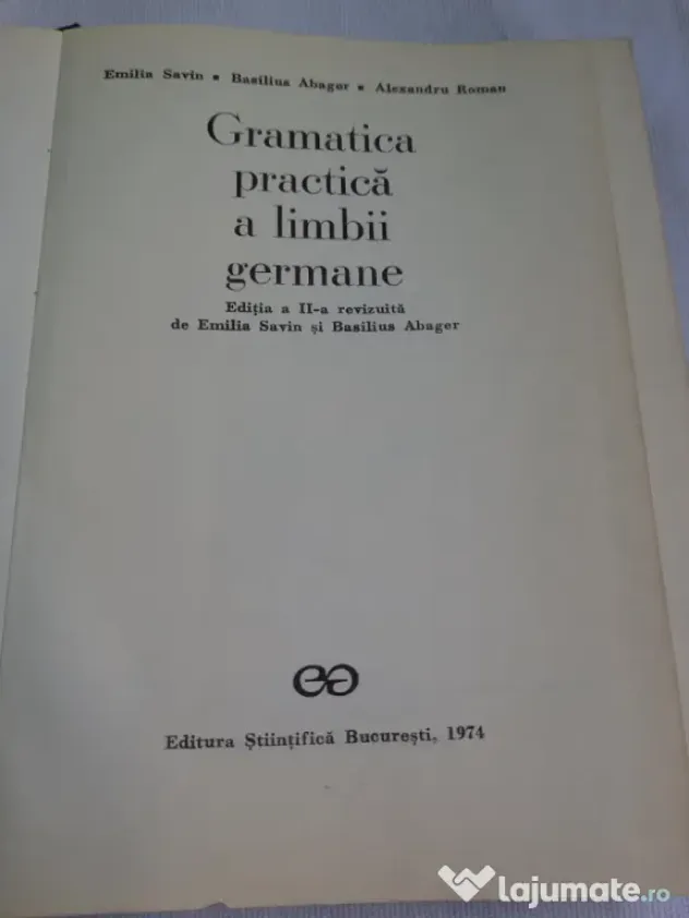 Gramatica limbii germane 1974