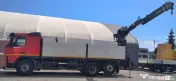 Autocamion Volvo FM 62 RB Schwarzmuller, cu macara hidraulica tip HIAB 
