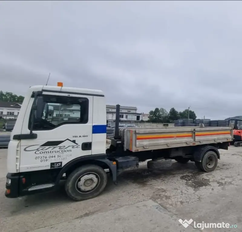 Autoutilitara MAN TGL 7.150, an 2006, Euro 3, servo direcție,basculanta pe spate