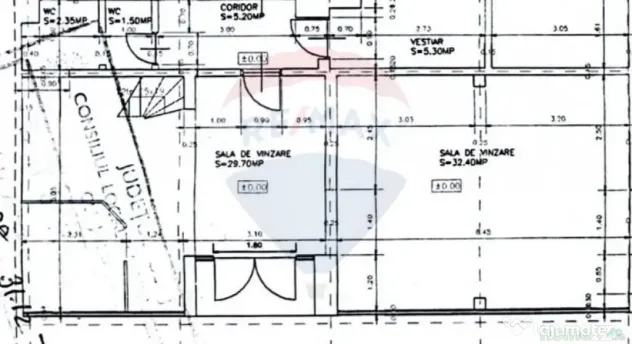 Spațiu comercial de 85mp de închiriat în zona Marasti