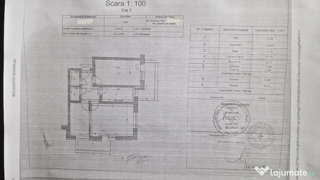 Apartament 2 camere Sânpetru