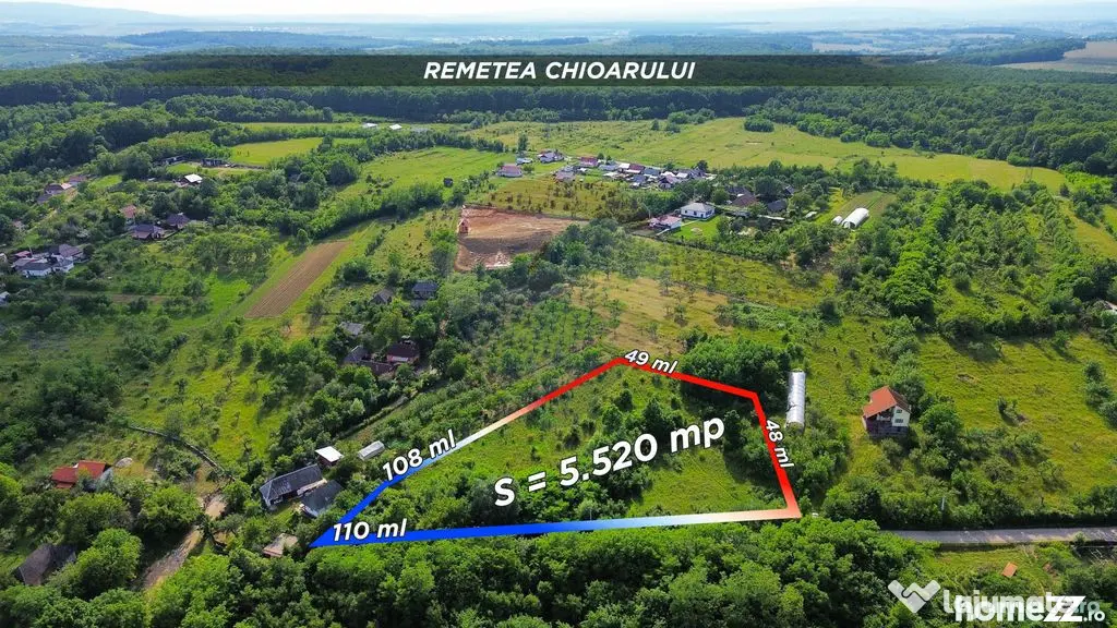 Teren intravilan 5520mp cu PANORAMA Remetea Oportunitate ...