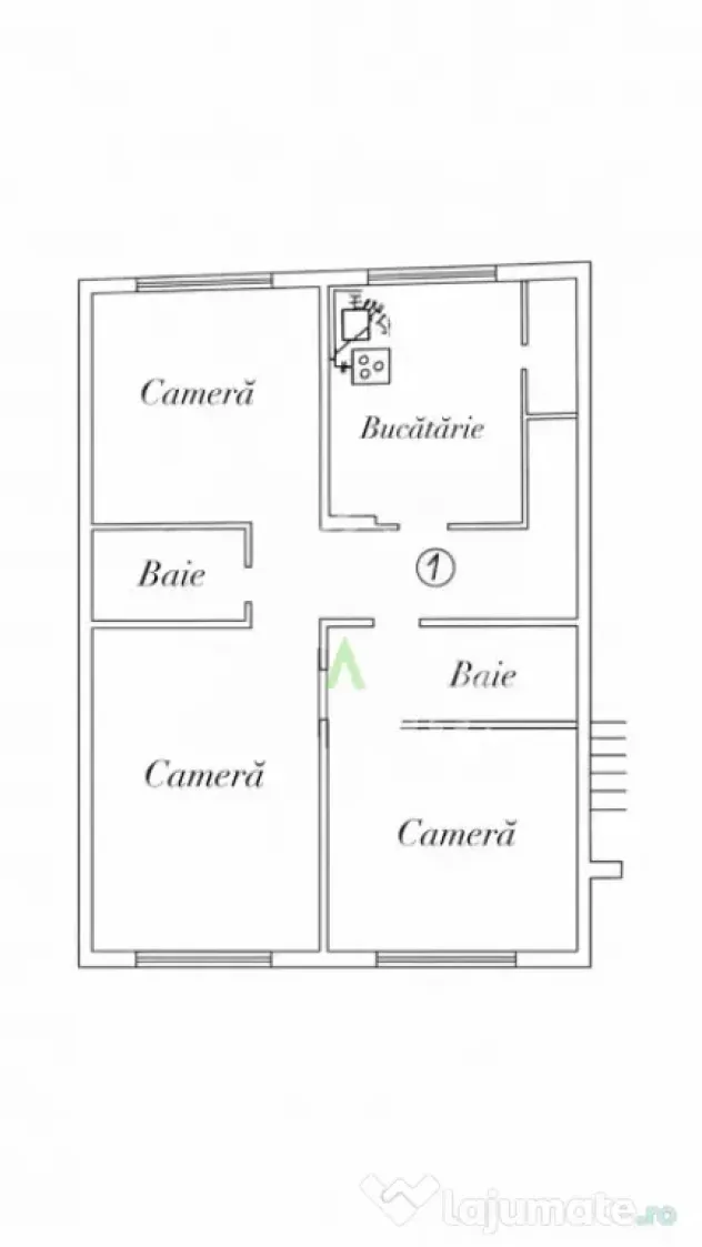 3 camere decomandat | 2 bai | 70 mp | Mărăști/BRD/The Off