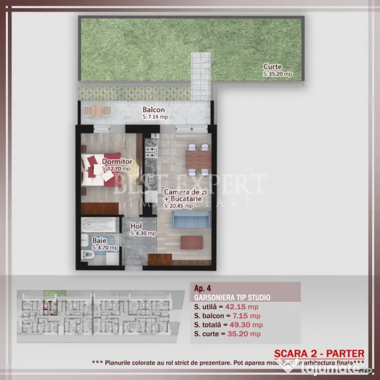 2 Camere cu Grădină Proprie | Bloc Boutique | Comision 0%