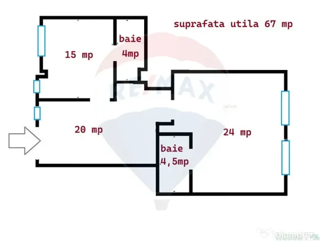 Inchiriere apartament, 3 camere, Brașov, ultracentral, B...
