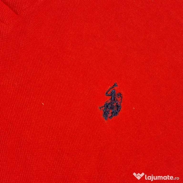 U.S. Polo Assn. Tricou Polo Roșu Bărbați XXL Ca și Nou Original