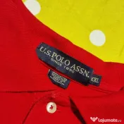 U.S. Polo Assn. Tricou Polo Roșu Bărbați XXL Ca și Nou Original 