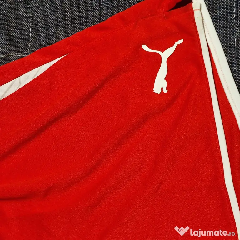 Șort Puma Vintage Sport L Bărbați Roșu Nou cu Etichetă