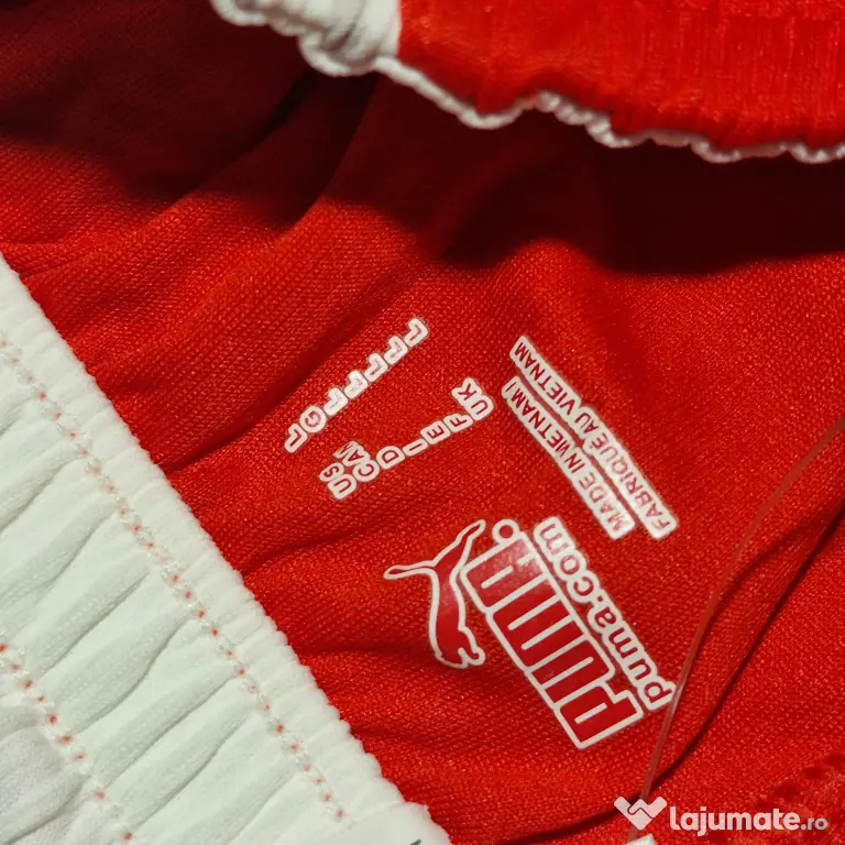Șort Puma Vintage Sport L Bărbați Roșu Nou cu Etichetă