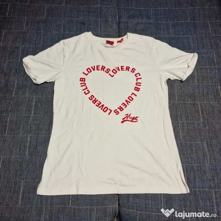 Tricou Hugo Vintage Lovers Club Alb Unisex Mărimea S