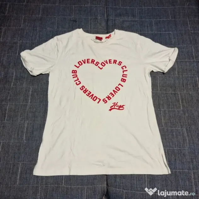 Tricou Hugo Vintage Lovers Club Alb Unisex Mărimea S