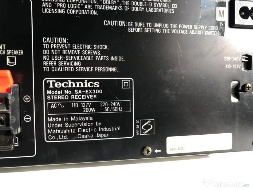 Amplitunere receiver Technics SA-EX 300