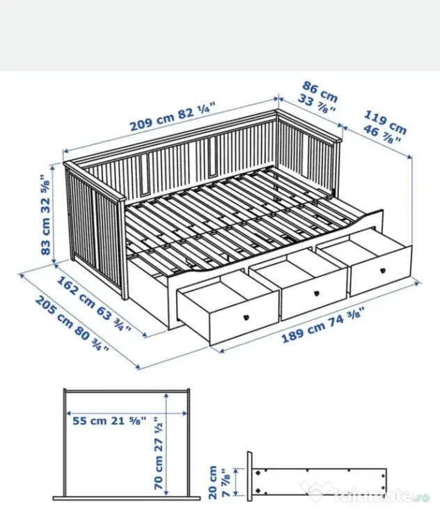 Pat Divan extensibil
