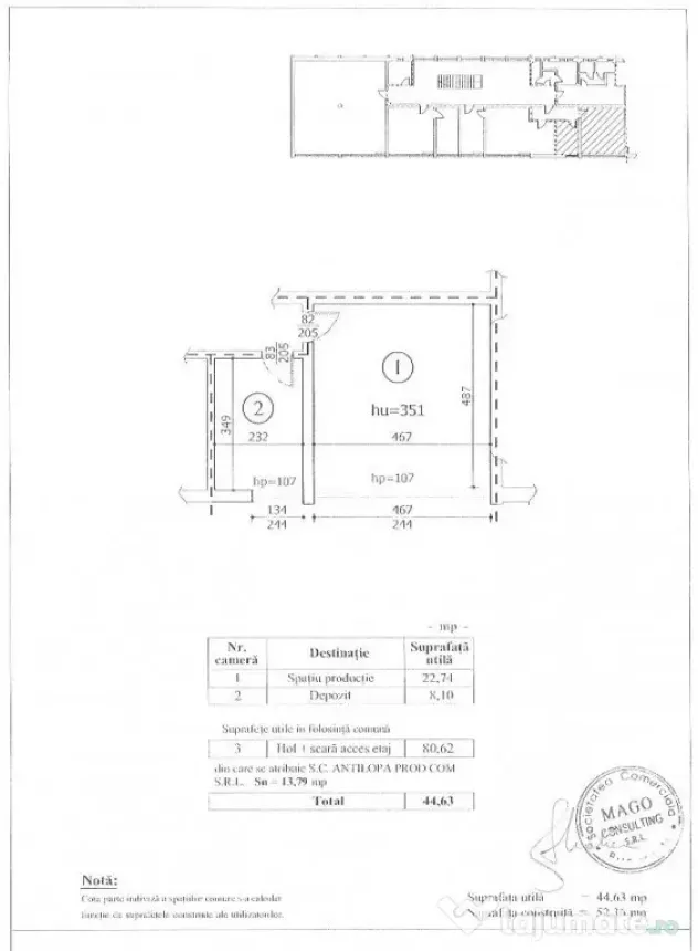 Spatiu comercial 55mp - Giurgiului - Piata Progresul