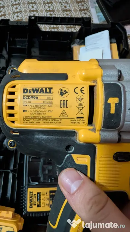 Dewalt dcd996 xr 18v brushless – 1 acumulator 5ah, încărcător și valiză tstak