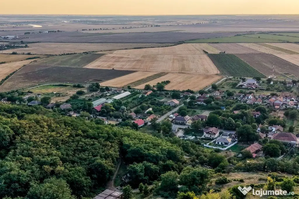 Teren pe deal, 1.150 mp, în Miniș, front 26 m, Drumul V...