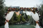 Decor în culori de toamna pentru arcada sau photo corner