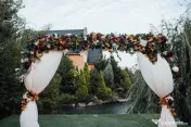 Decor în culori de toamna pentru arcada sau photo corner