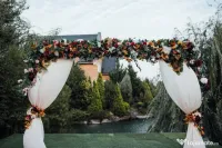 Decor în culori de toamna pentru arcada sau photo corner