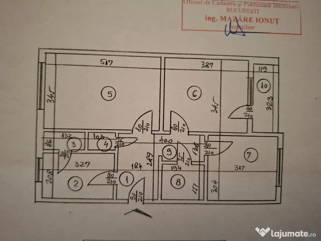 Apartament 3 camere Dristor centrala proprie comision 0%