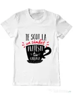 Tricou ADLER barbat Te scot la un zambet Alb