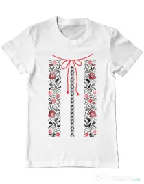 Tricou ADLER barbat Etno 1 Alb
