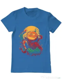 Tricou ADLER barbat Pumpkinhead Butcher Albastru azuriu