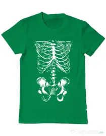 Tricou ADLER barbat Ribcage Verde mediu