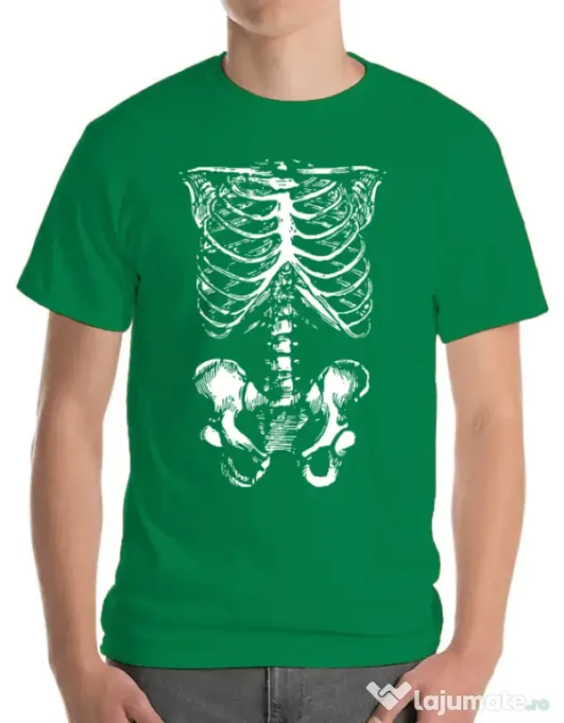 Tricou ADLER barbat Ribcage Verde mediu
