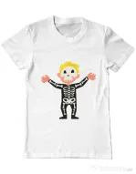 Tricou ADLER barbat Halloween Skull Alb