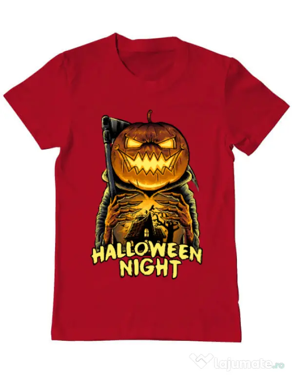 Tricou ADLER barbat Jack o lantern Rosu