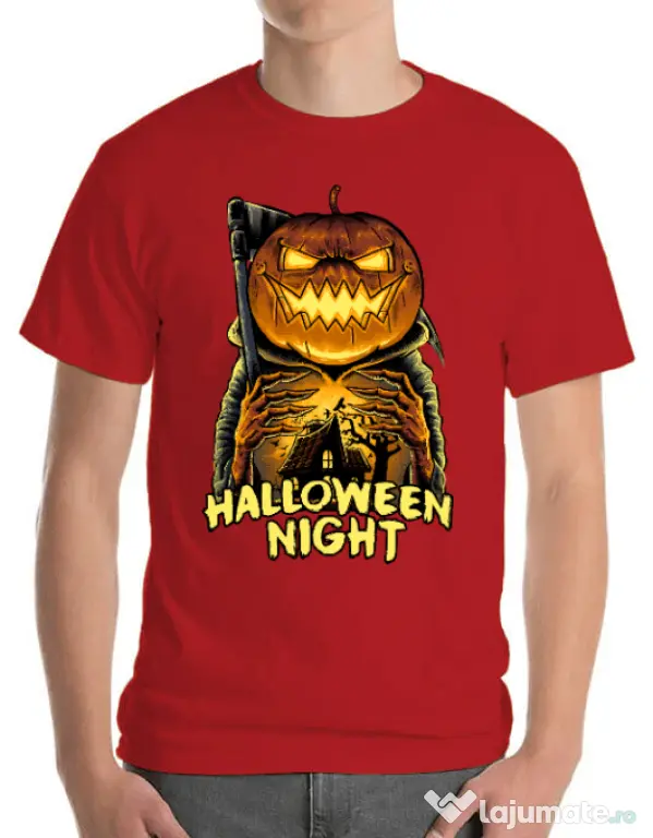 Tricou ADLER barbat Jack o lantern Rosu