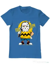 Tricou ADLER barbat Bad boy Albastru azuriu