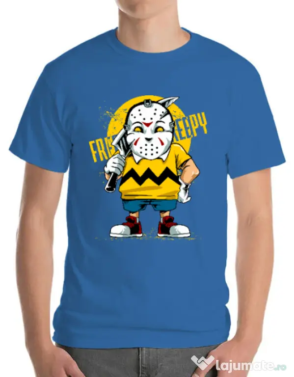 Tricou ADLER barbat Bad boy Albastru azuriu