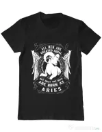 Tricou ADLER barbat The best men are born as Aries Negru