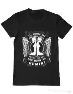 Tricou ADLER barbat The best women are born as Gemini Negru