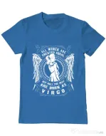Tricou ADLER barbat The best women are born as Virgo Albastru azuriu