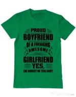Tricou ADLER barbat Proud boyfriend Verde mediu
